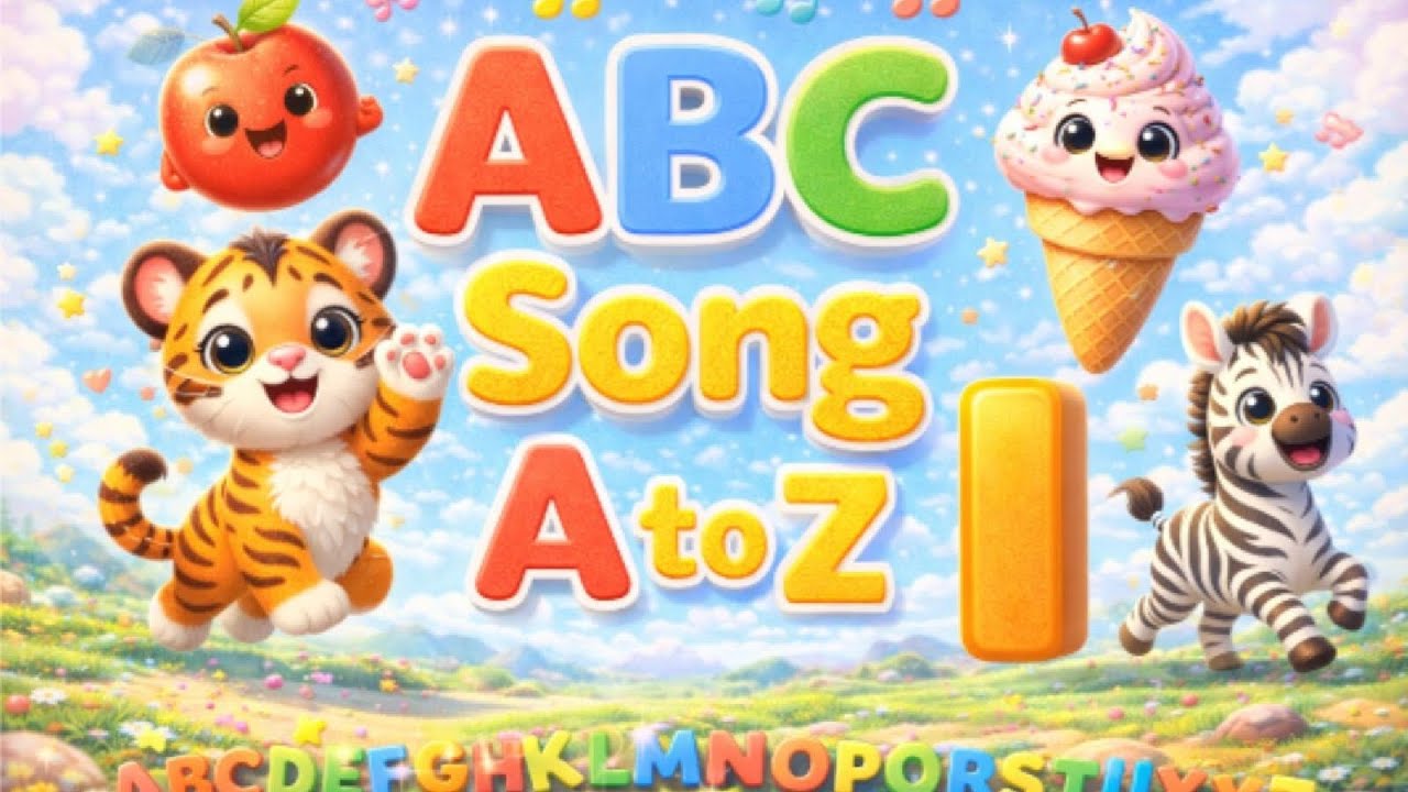 ABC Song A to Z 🎵 | Learn Alphabet with Fun 3D Animals | Kids Nursery Rhymes