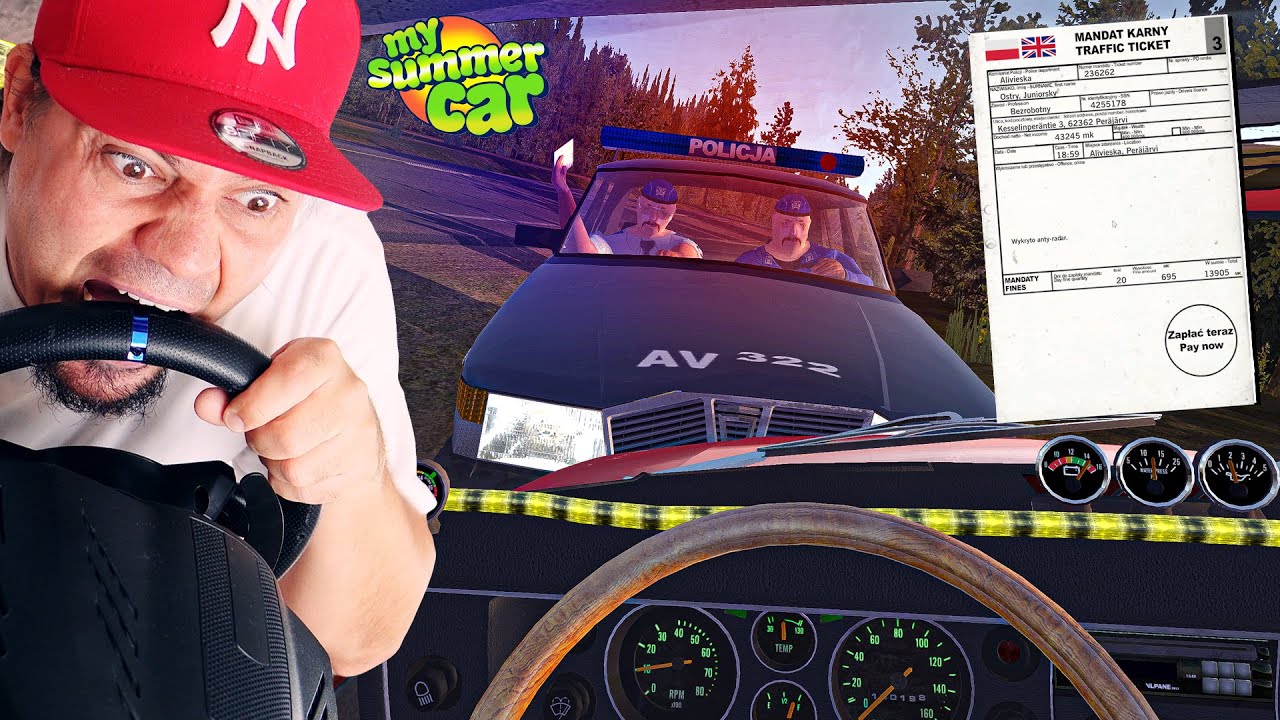 🚘 POLICJA MNIE ŚCIGA! MAM PRZEKICHANE! w *MY SUMMER CAR*! | My Summer Car #69