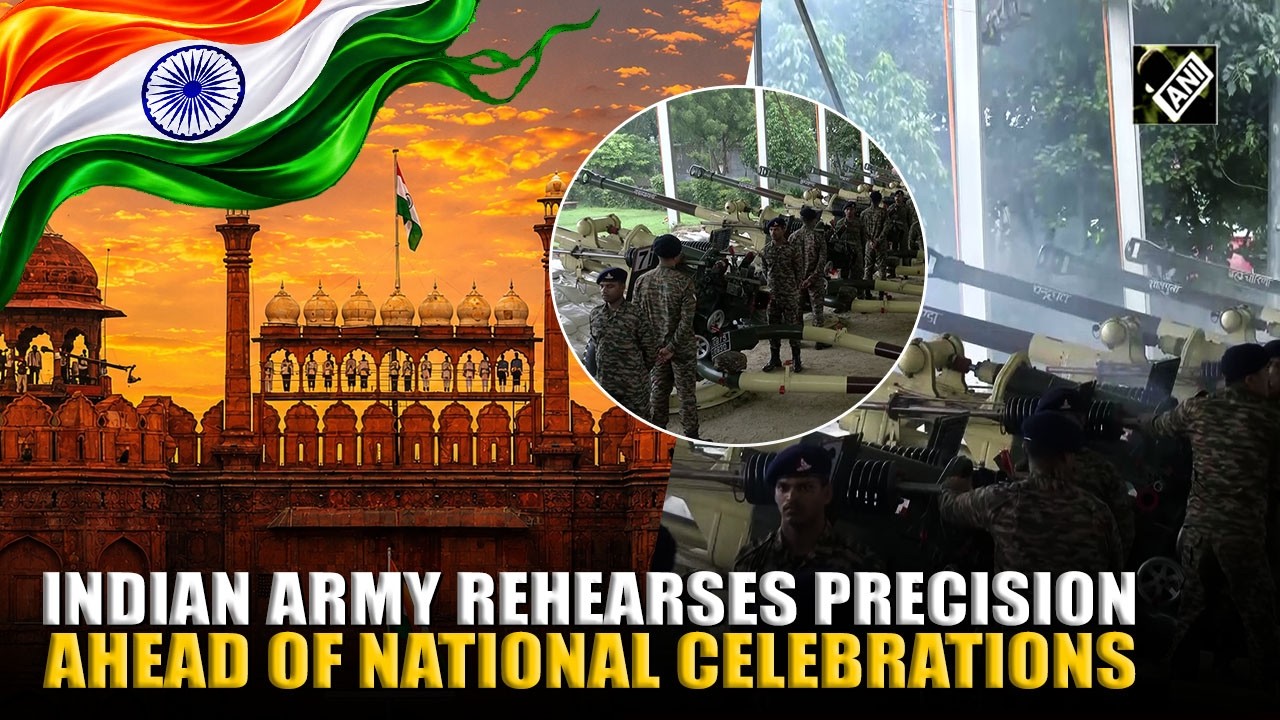 Indian Army rehearses 21 Gun Salute Ahead of Independence Day 2026 celebrations at Red Fort