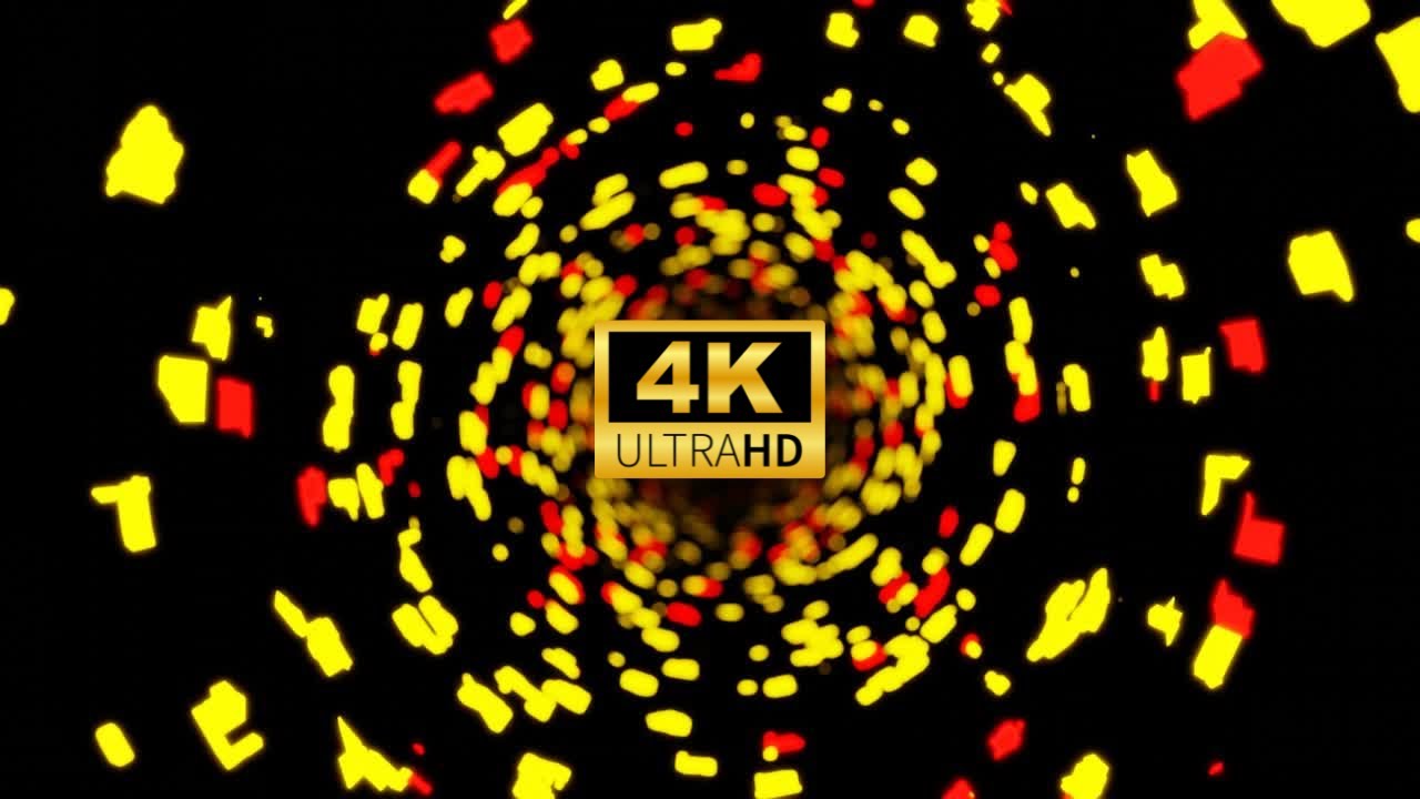 VJ Loop Neon Yellow Red - Motion Abstract Background video 4K UHD