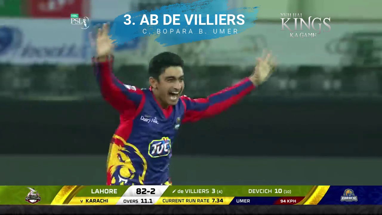 Umer Khan's Wickets in PSL season 4