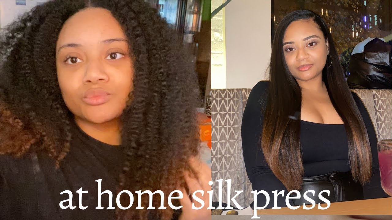 UPDATED SILK PRESS ROUTINE; start to finish | Brianna Paige