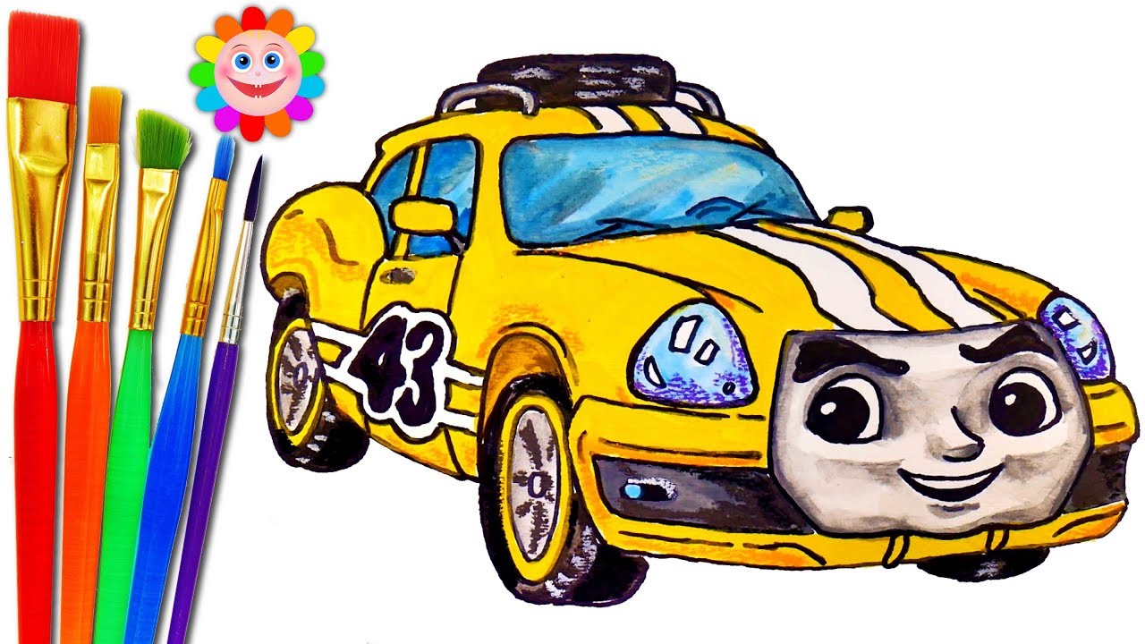 HOW to DRAW Thomas and Friends Big World Big Adventures ACE Race TRAINS VIDEO for KIDS Coloring Page