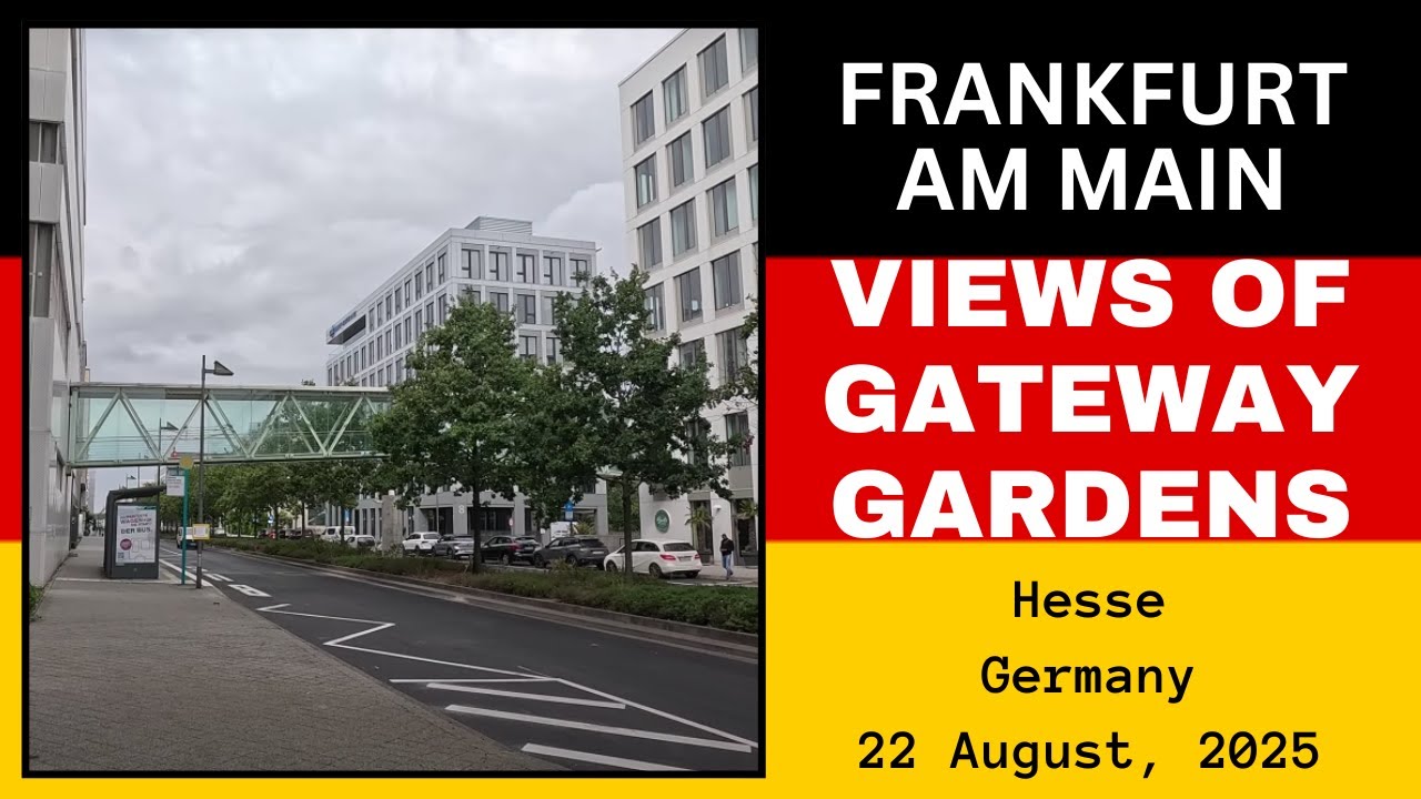 Exploring Frankfurt Airport Gateway Gardens, Hesse, Germany - 22 August, 2025