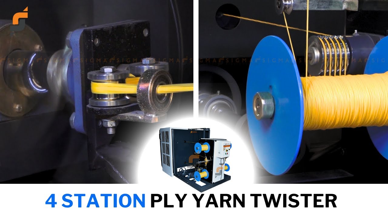 Twist Yarn |Sigma SSE-PYT-04V |Yarn twisting machine #madeinindia  #yarntwist #bhavnagar #machine