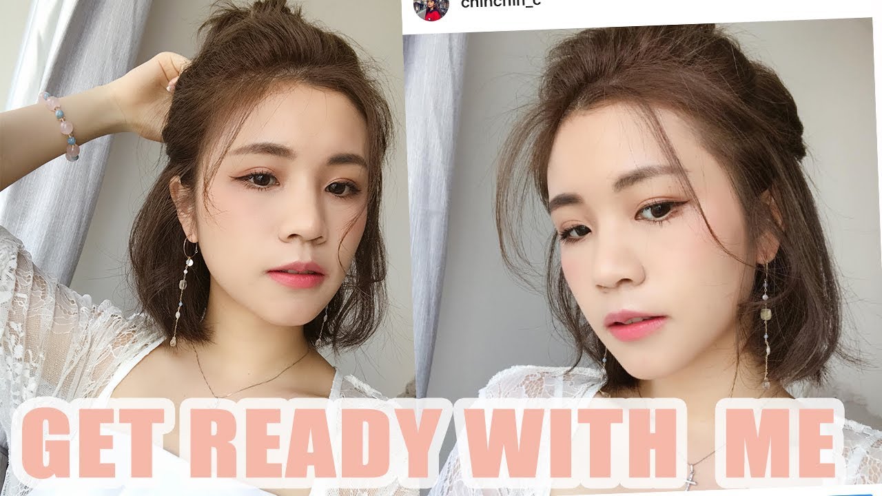 [中字]Get ready with me! summer peachy makeup look |chinchinc