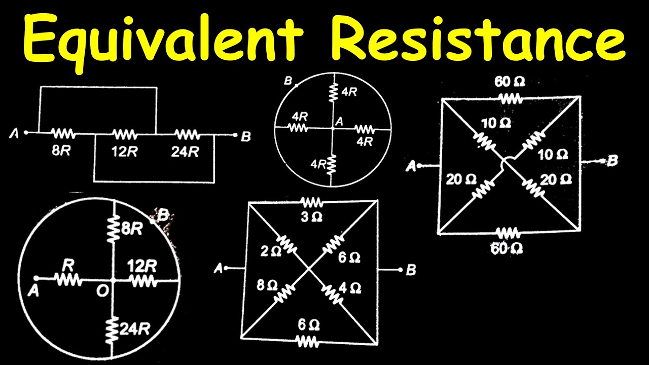 equivalent resistance problems | equivalent resistance of a series and parallel resistor network