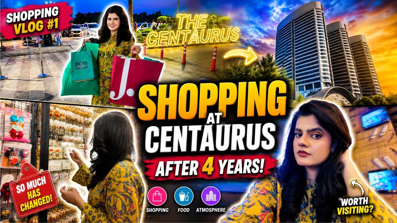 SHOPPING at CENTAURUS MALL Islamabad ✨ Pakistan Trip Series