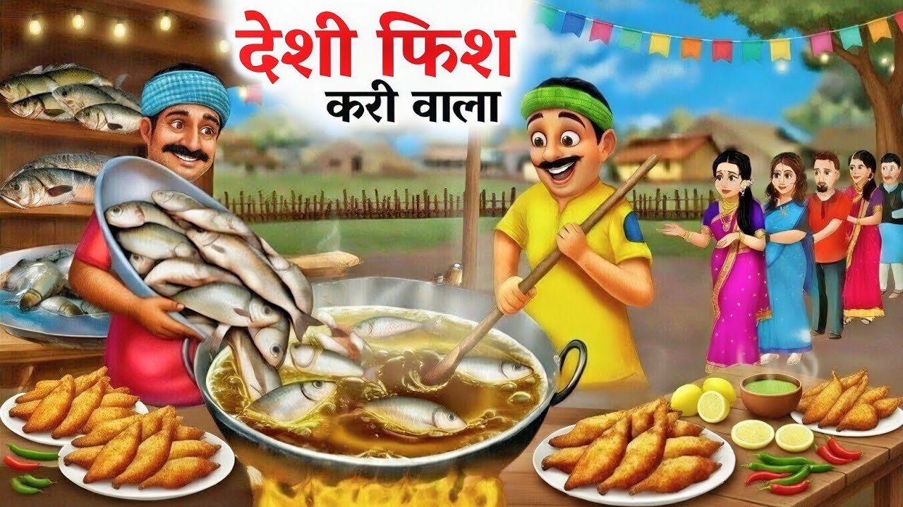 देशी फिश करी वाला | Desi Fish Curry Wala | Kahani | Cartoon | Kahaniyan | Hindi Kahani | Hindi Story