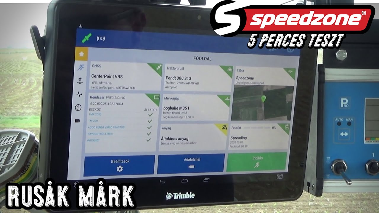 Speedzone 5 perces teszt: Rusák Márk - Trimble GPS