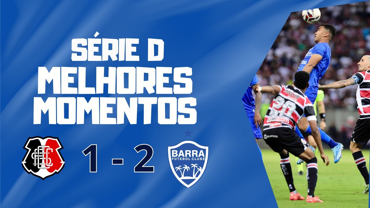 SANTA CRUZ 1 x 2 BARRA - Melhores Momentos - S&eacute;rie D - 27 09 2025