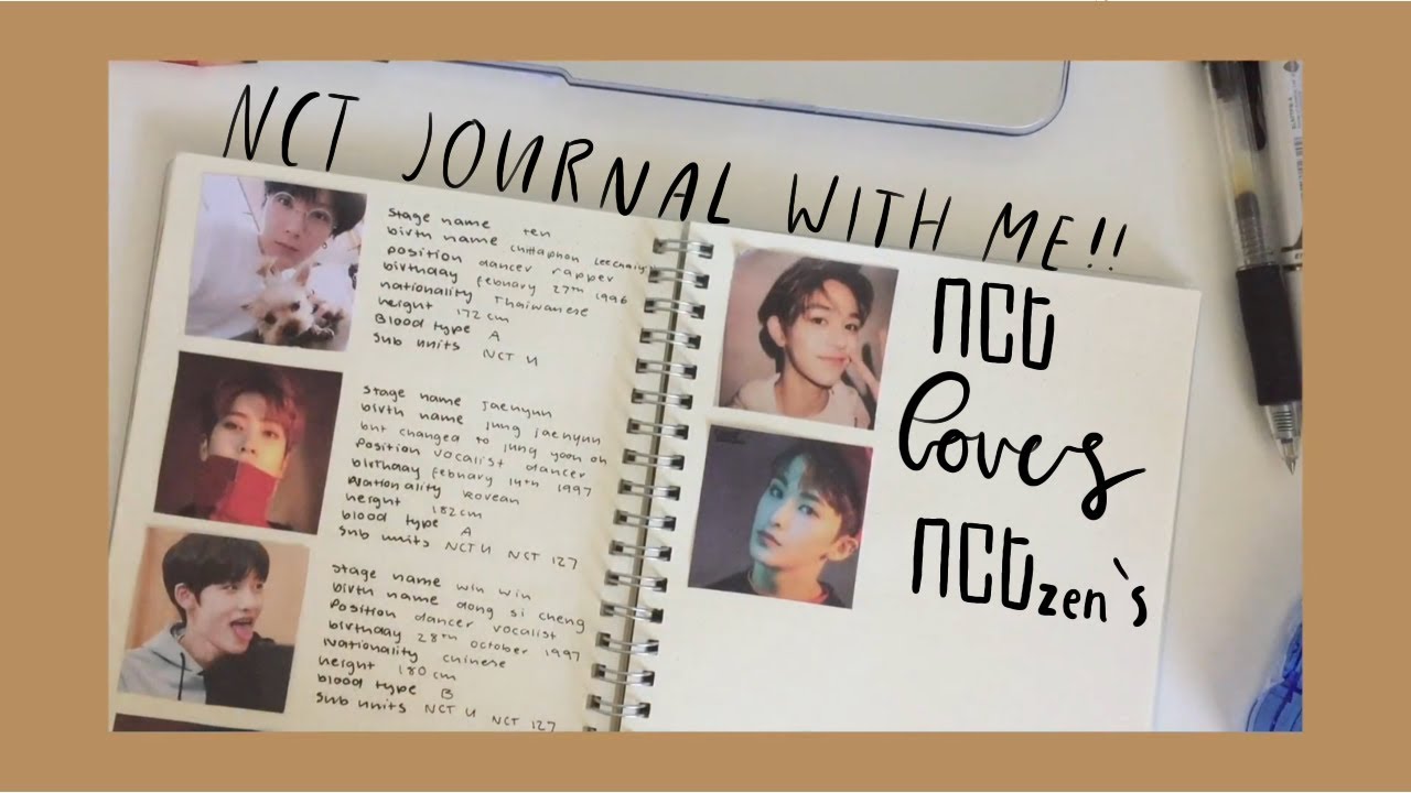 k-pop journal with me #1 - nct journal with me ♡