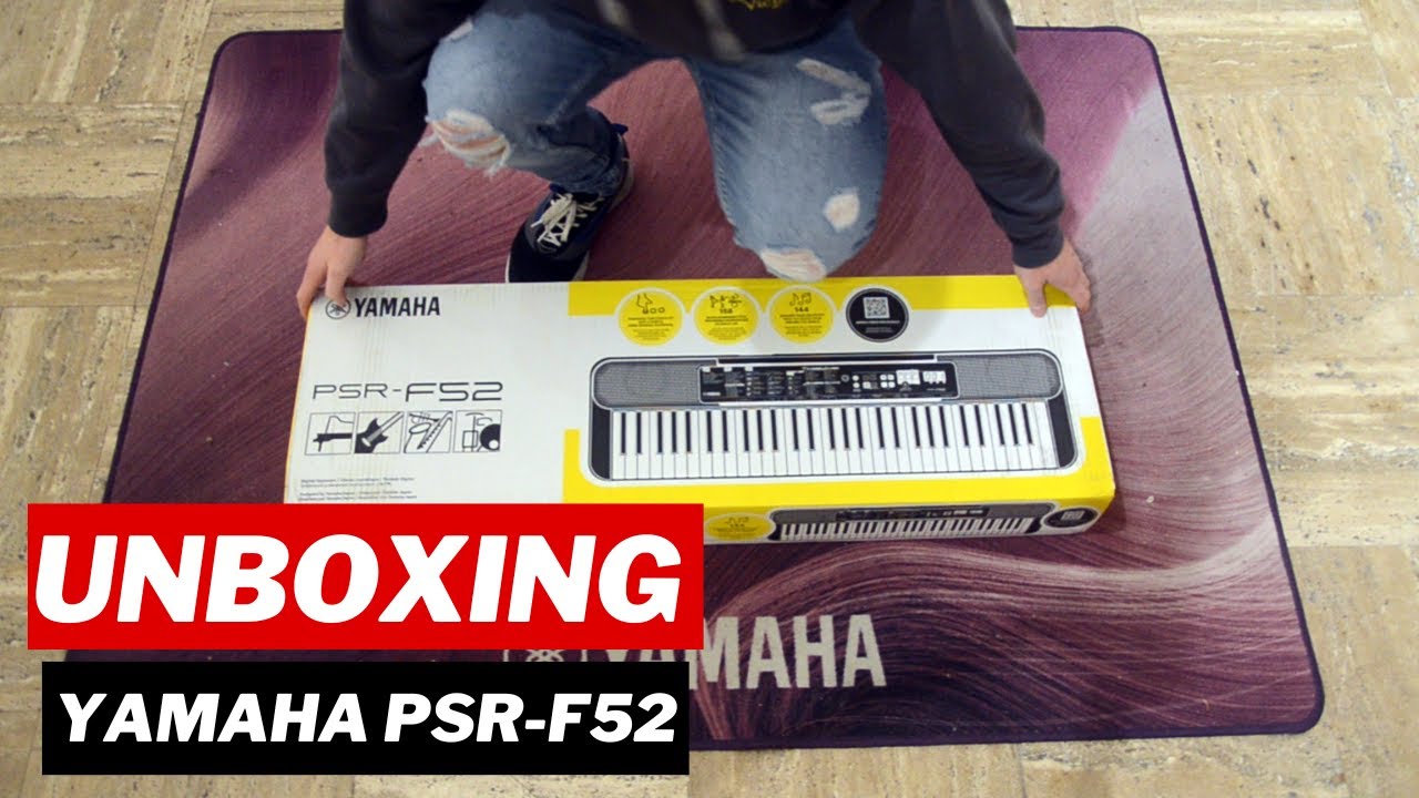 UNBOXING e MONTAGGIO Tastiera Yamaha PSR F52 con EL-100