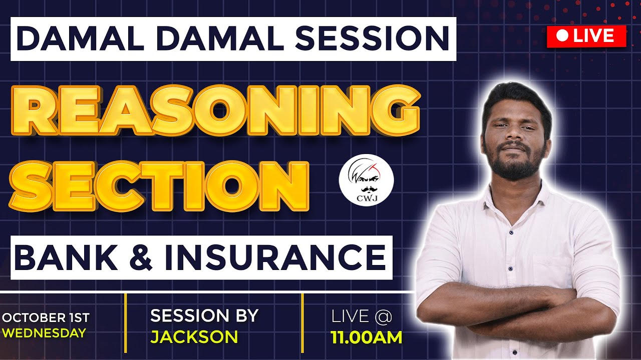 DAMAL DAMAL REASONING SECTION | FULL MOCK 35/35 QUESTIONS | RRB PO / RRB CLERK | IBPS CLERK | MR.JD