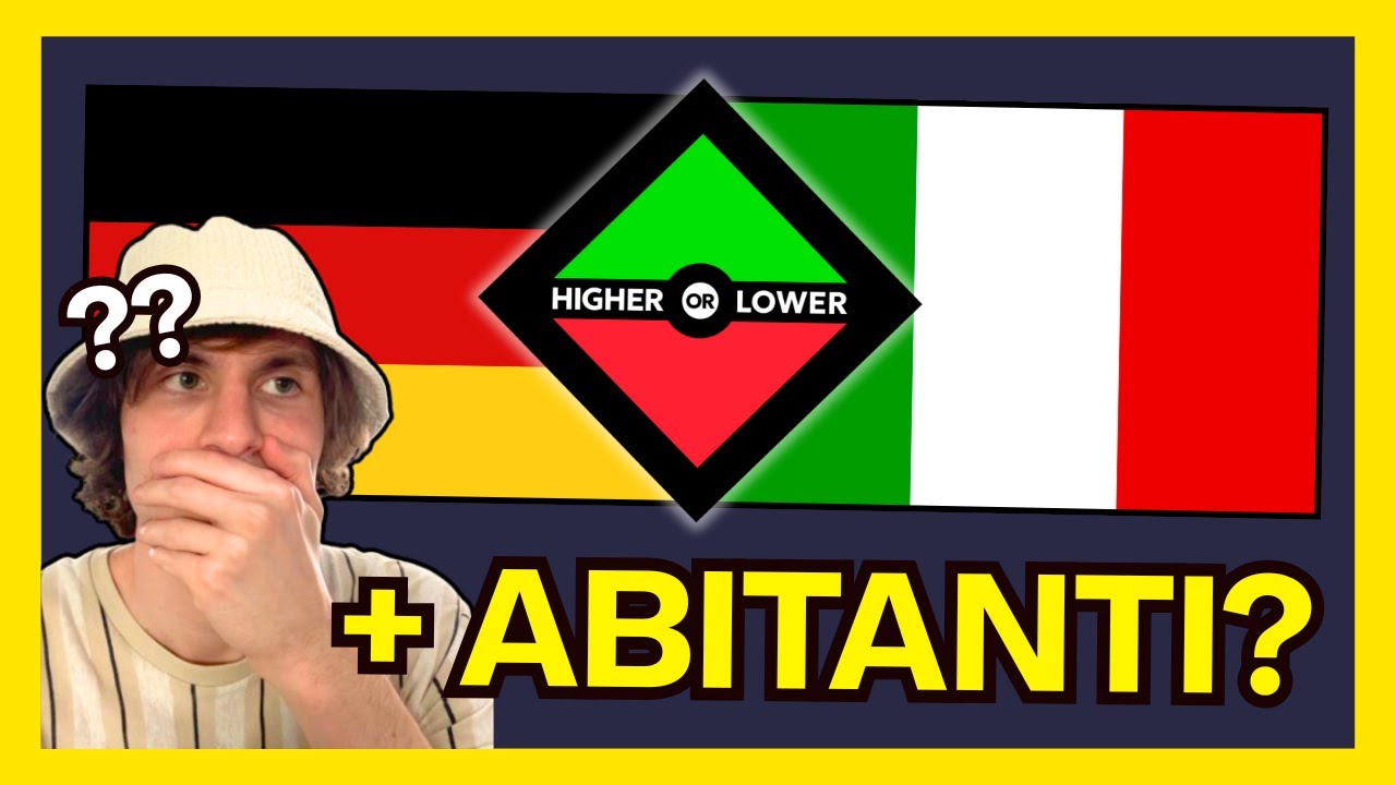 QUALE DI QUESTI STATI HA PIÙ ABITANTI? - HigherLowerGame [ITA]