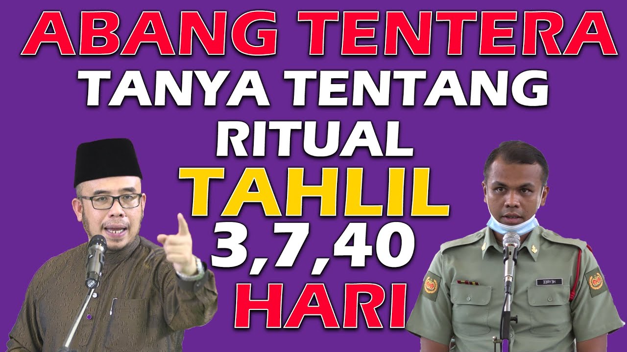 Abang Tentera Tanya Tentang Ritual Tahlil 3,7,40 Hari~ Dr MAZA Menjawab ~