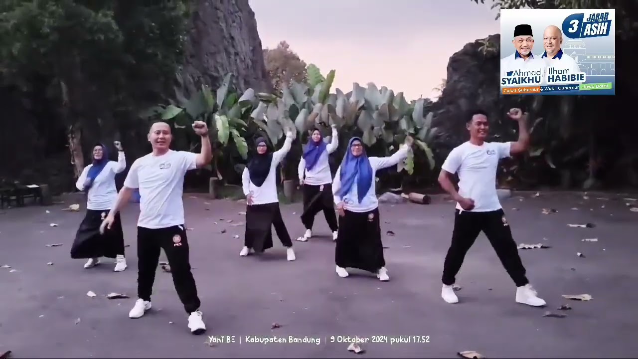 Senam Jabar ASIH , Ahmad Syaikhu - Ilham Habibie