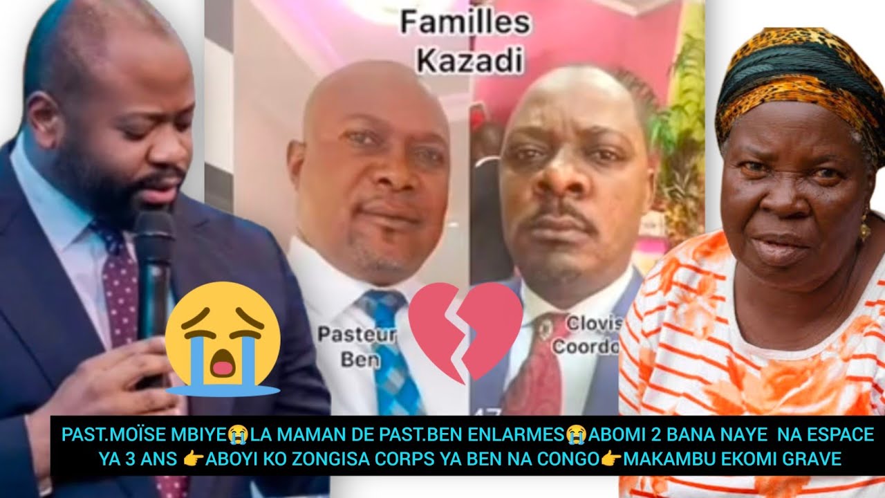 PAST.MOÏSE MBIYE😭LA MAMAN DE PAST.BEN ENLARMES😭👉ABOYI KO ZONGISA CORPS NA CONGO👉MAKAMBU EKOMI GRAVE