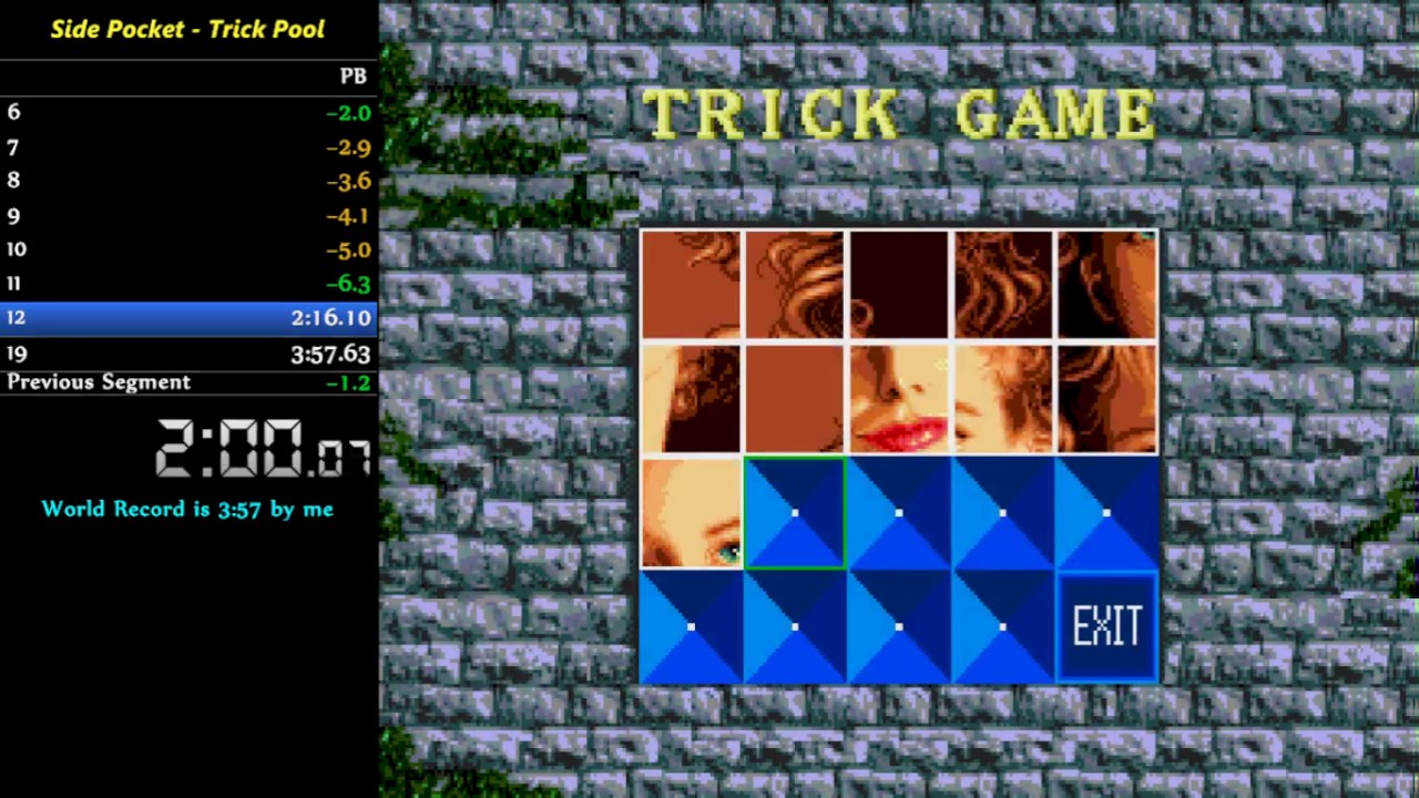 WR - Side Pocket (Genesis), Speed Run Trick Pool, in 03:48