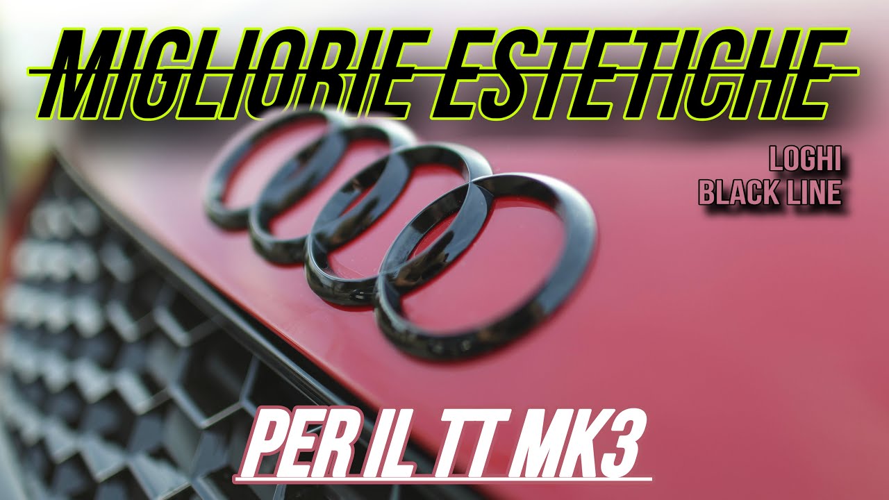 MIGLIORIE ESTETICHE PER IL TT MK3 | loghi black line e gadget |