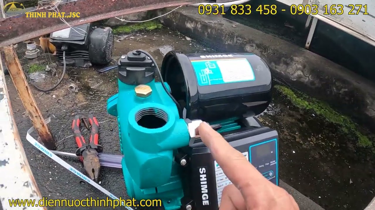Lắp đặt máy bơm tăng áp điện tử Shimge 250 W Chính Hãng BH 24 Tháng !