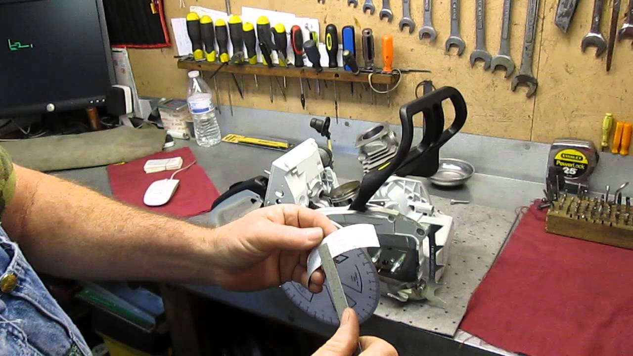 Finding port height with a degree wheel