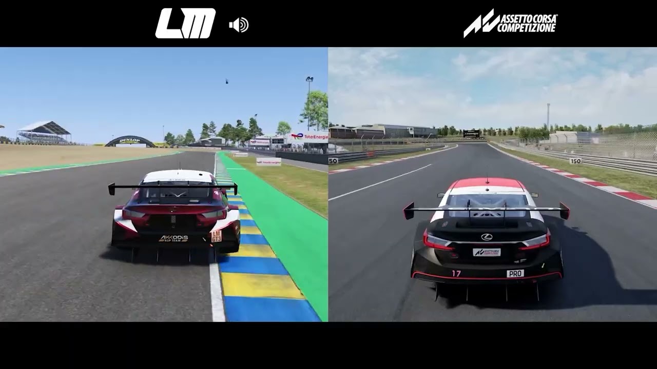 Lemans Ultimate VS Assetto Corsa Competizione (Sounds comparison) Lexus RC F LMGT3/GT3