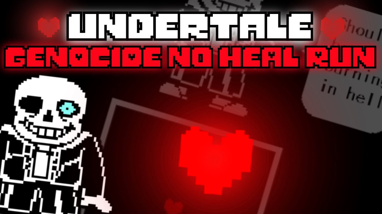 Undertale | No Heal Full Game Genocide Run (4 hits)