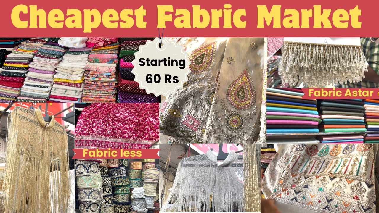 Designer Fabric Market in Mumbai | Fabric Less, Astat, Cap | Kamathipura Market