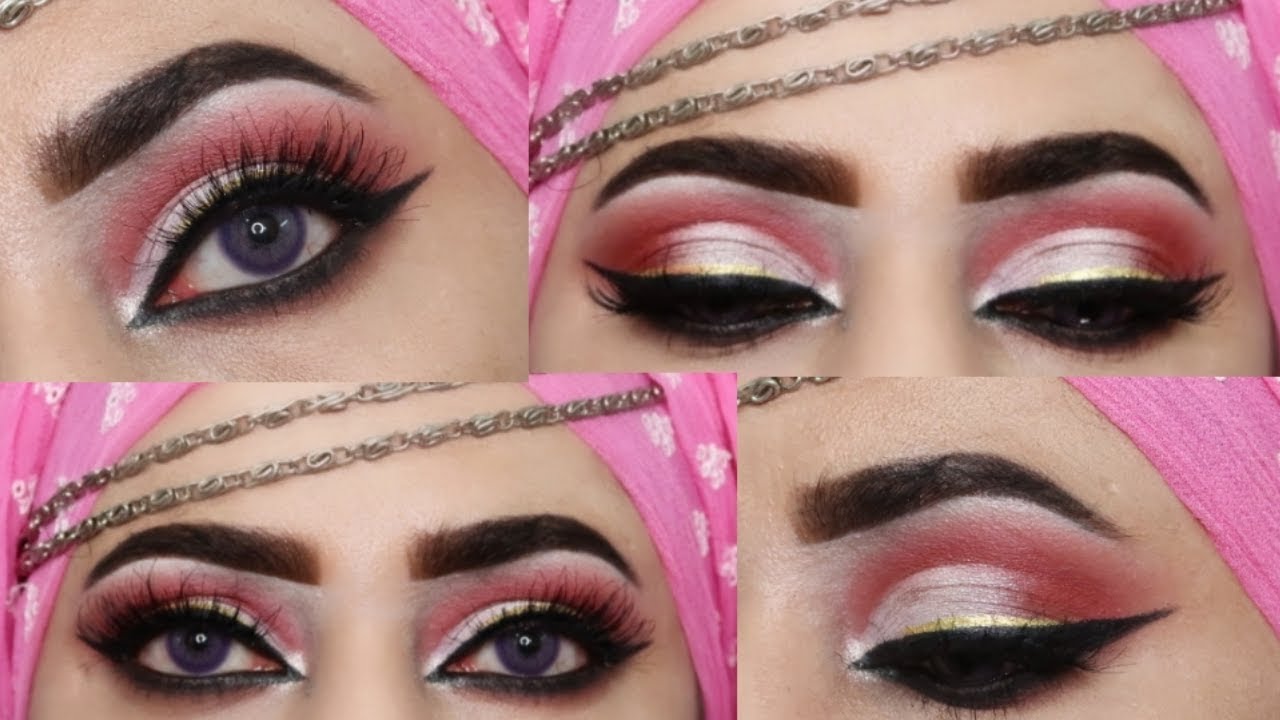 BEGGINERS PARTY MAKEUP TUTOTIAL ||  CUT CREASE MAKEUP LOOK_zainab numan