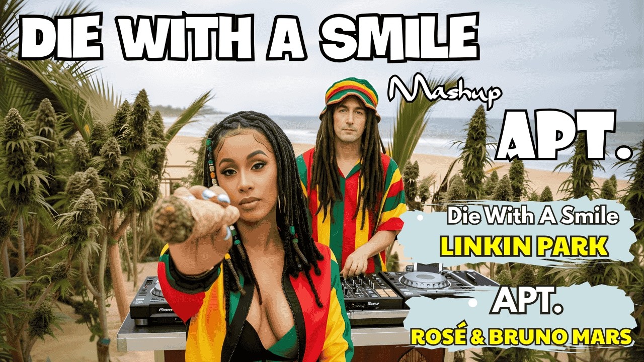 LINKIN PARK VS ROSÉ & BRUNO MARS | DIE WITH A SMILE X APT. REGGAE MASHUP