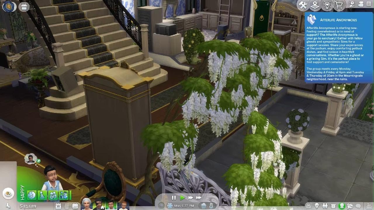 The Sims 4 Myforever World basegame plus The Thebe family p67