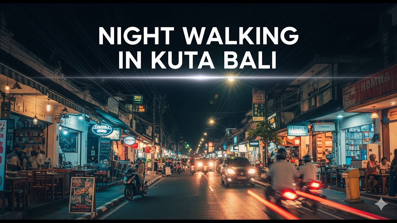 Night Walking in Kuta Bali