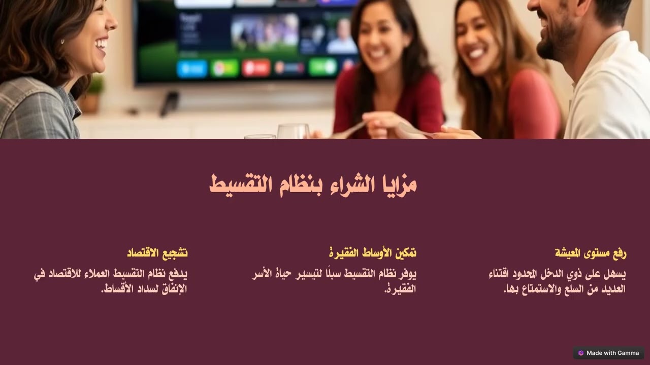 مقرر اقتصاديات الاسرة وترشيد الاستهلاك - محاضرة الشراء بالتقسيط