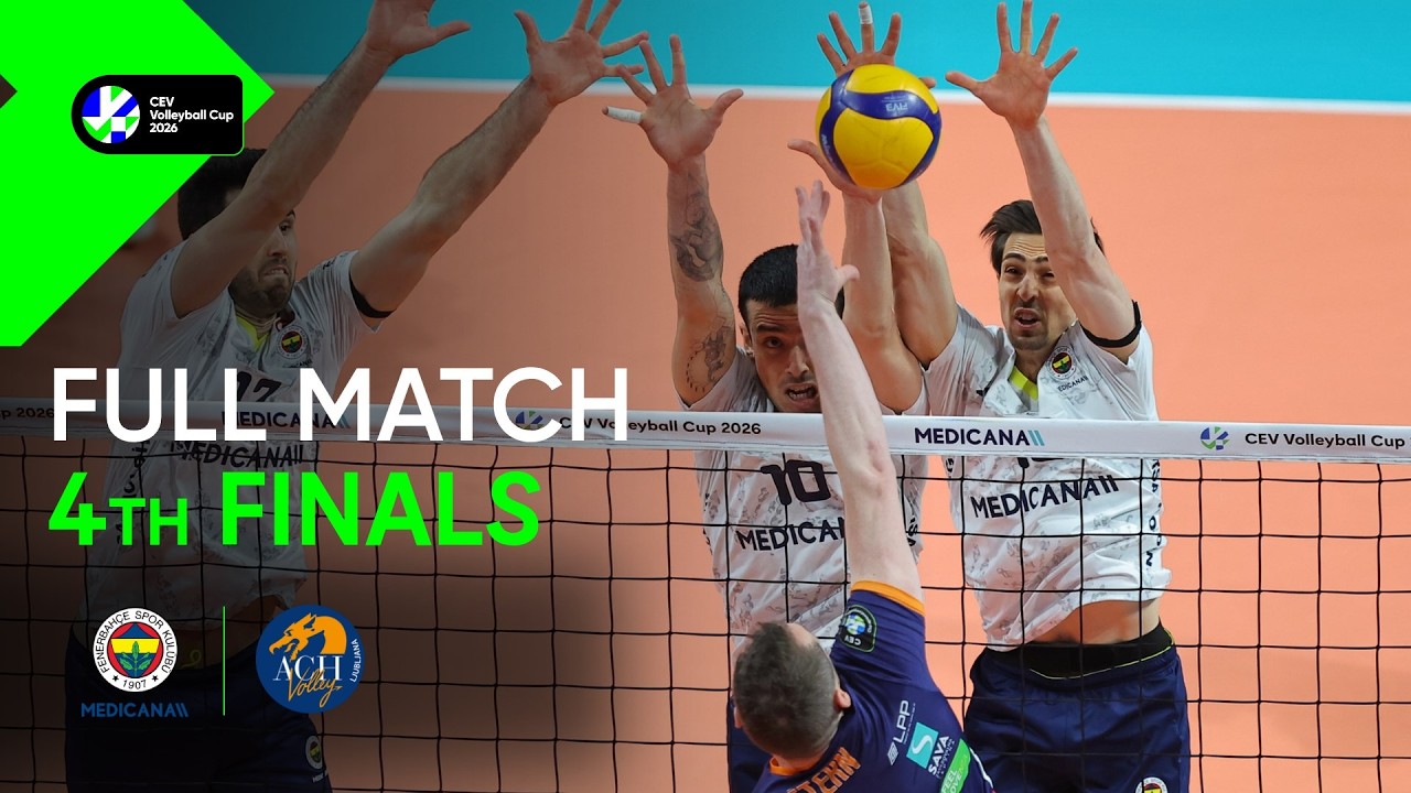 LIVE | Fenerbahçe Medicana ISTANBUL vs. ACH Volley LJUBLJANA | CEV Volleyball Cup 2026 | Men