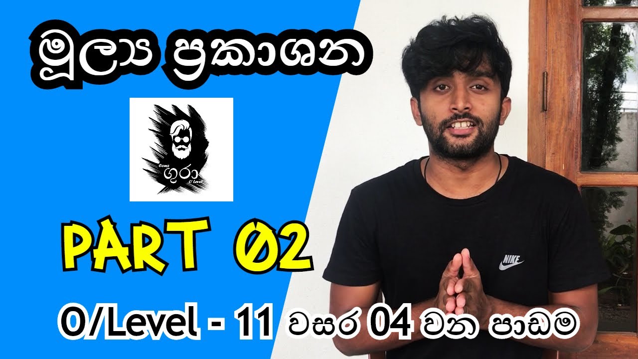 O level Commerce - Grade 11 Lesson 04 මුල්‍ය ප්‍රකාශන- Part 02