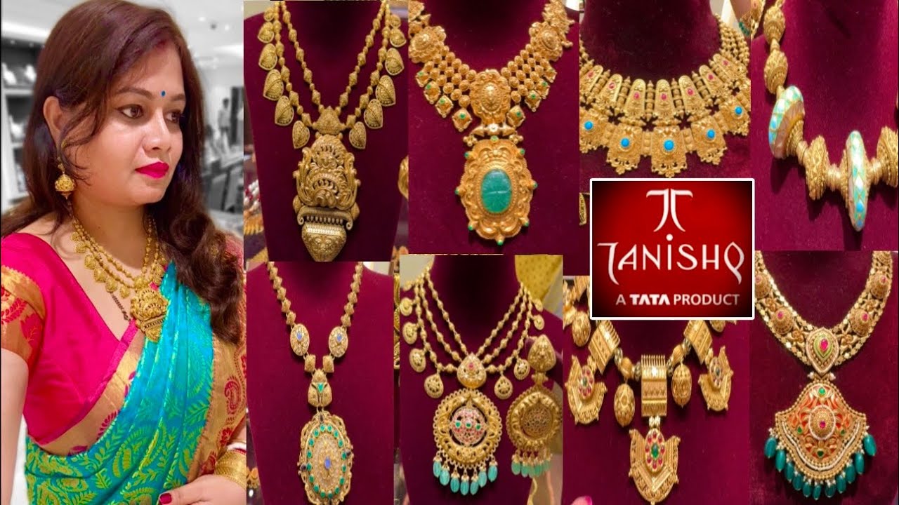 Tanishq 22k Best Necklace Set Designs With Price/2024 Gold Necklace Designs/Bengaluru/Deeya