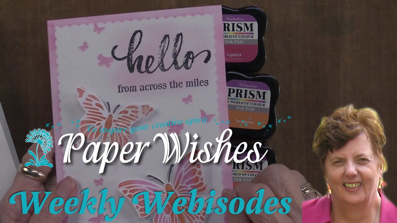 Card Ideas Using Hydrangea & Flutter by Stencils & Such | PaperWishes.com
