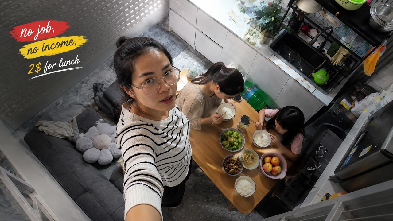 Single Mom, No Job, and 3 People Sharing a Tiny 20m&sup2; Room in Vietnam ($120/Month)