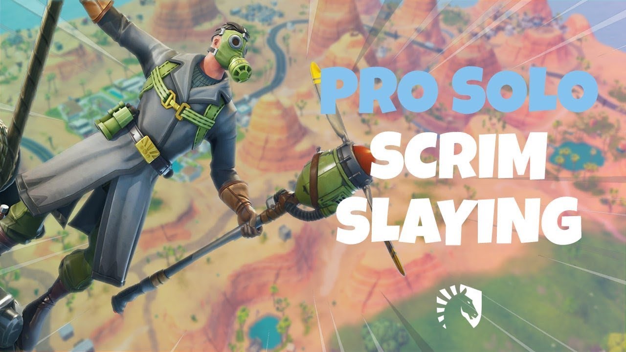 PRO SOLO SCRIM SLAYING! (Fortnite Battle Royale)