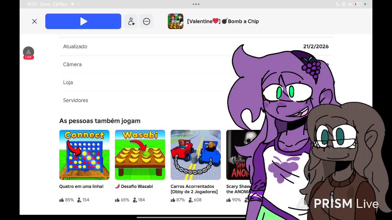 Transmissão ao vivo de 🥀 Problemática anima:p🍄