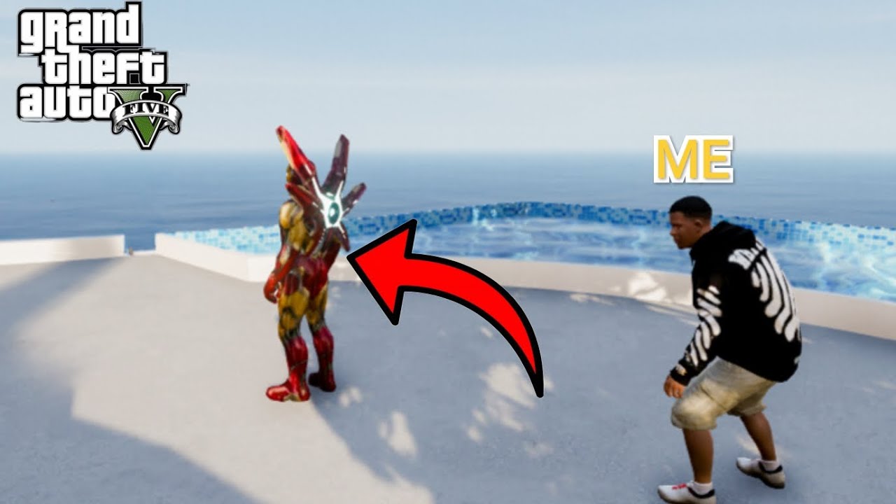 GTA 5:I Stole IRON MAN'S SUIT  FROM IRON man!! MALAYALAM ! #gameplay #games #fyp 
