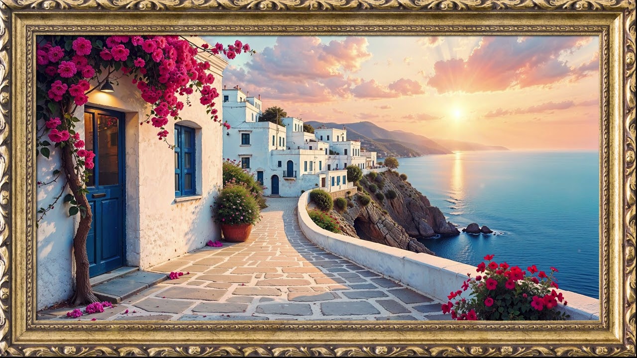 6 Framed Serenity Paintings | TV Wallpapers with Smooth Jazz | 3 Hours | 4K
