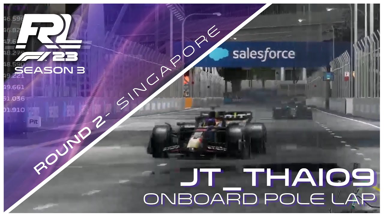 jt_thai09&rsquo;s Pole Lap Around a Wet Singapore | Season 3 Round 2 | FRL&rsquo;s F1 League