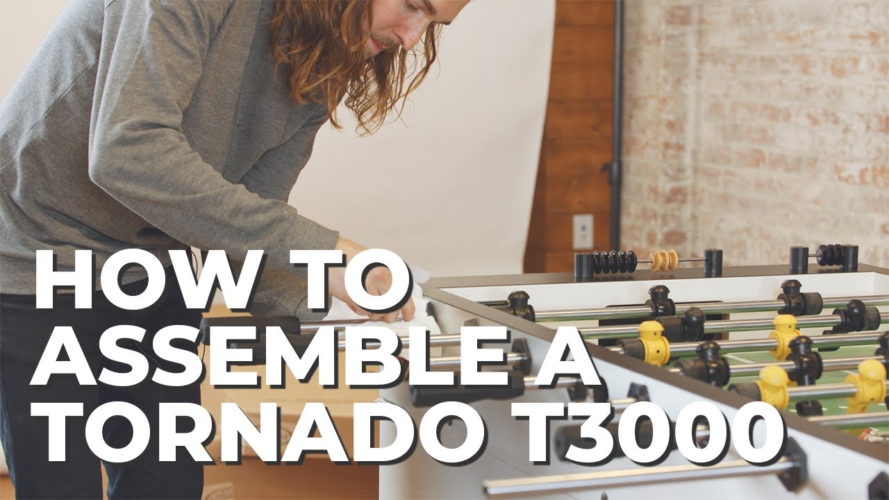 How To Set Up A Tornado T-3000 Foosball Table (Coin Operated)