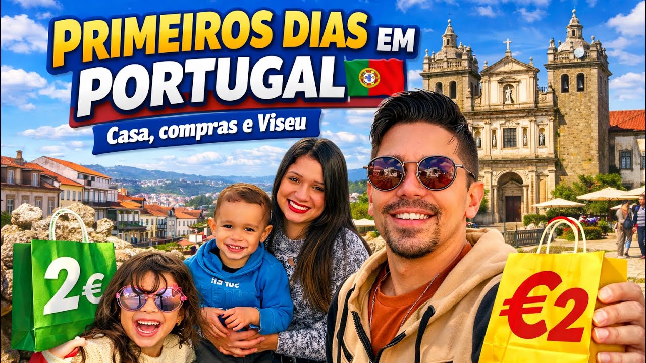 Chegamos em Portugal! As primeiras compras e onde estamos morando 🇵🇹💶