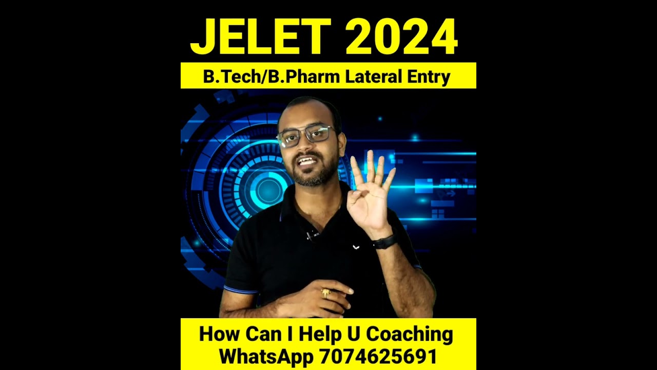 JELET 2024 Exam Preparation || Jelet 2024 Exam Online Coaching || How Can I Help U Coaching