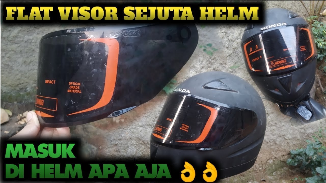 AKHIRNYA  !!! FLAT VISOR YANG COCOK UNTUK HELM BAWAAN CBR