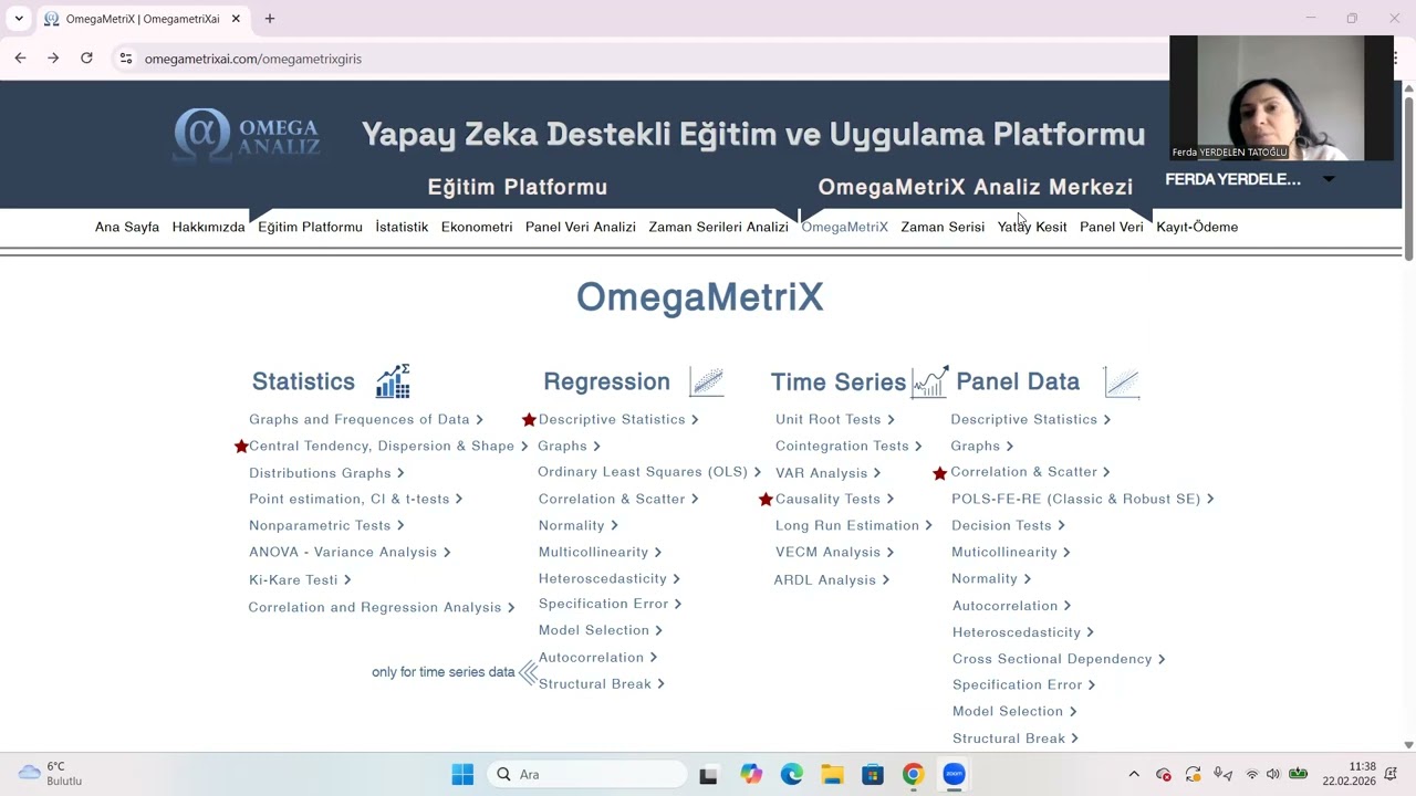Spesifikasyon Hatası | Ramsey RESET Testi | OmegametrixAI