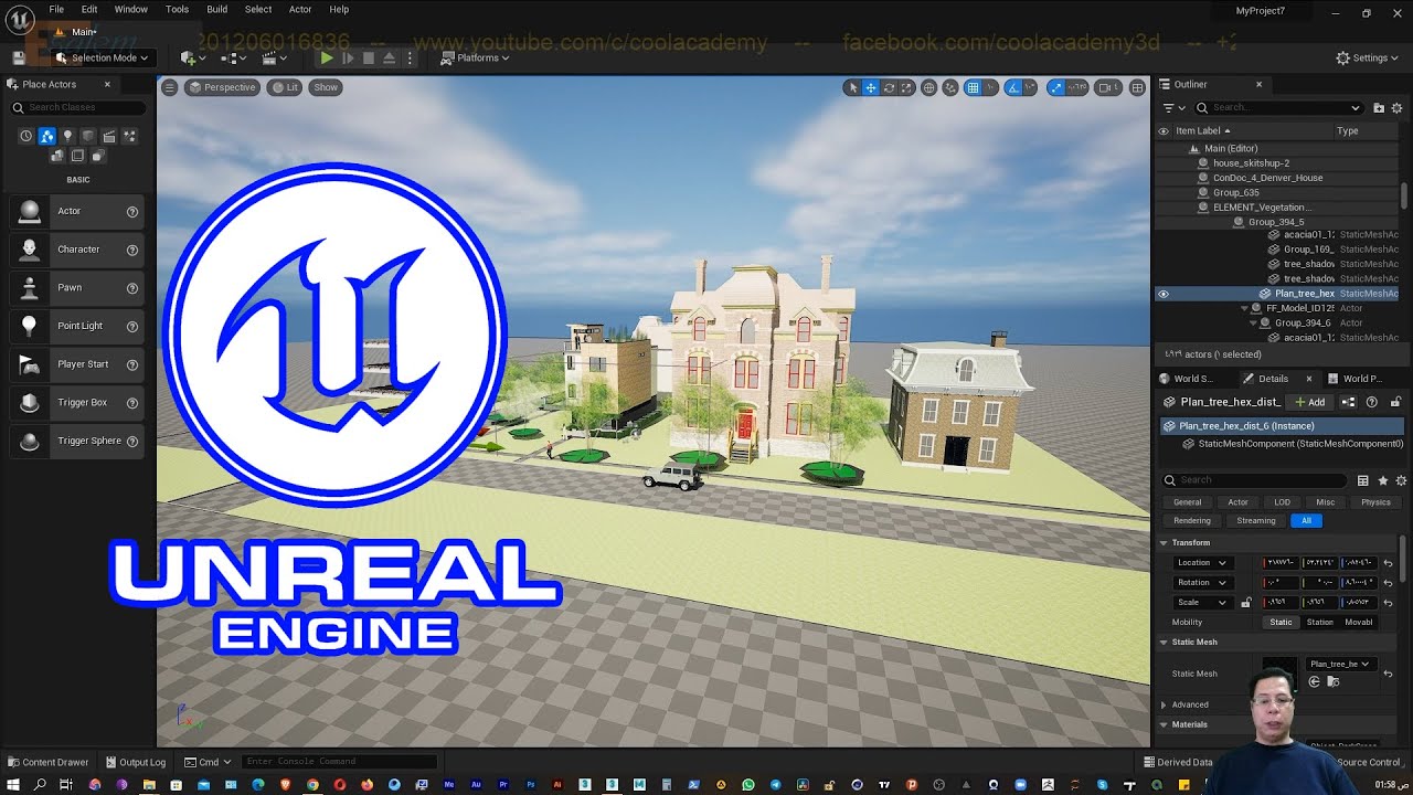 الانريل ببساطة #Unreal-Engine انريل انجن استيراد الموديل و المشاريع